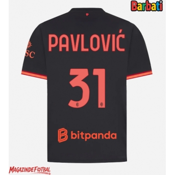 AC Milan Strahinja Pavlovic #31 Tricou Fotbal Replică 2026-27 Barbati Treilea